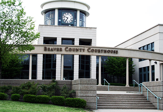 Beaver County Courthouse / Beaver Countian stock photo